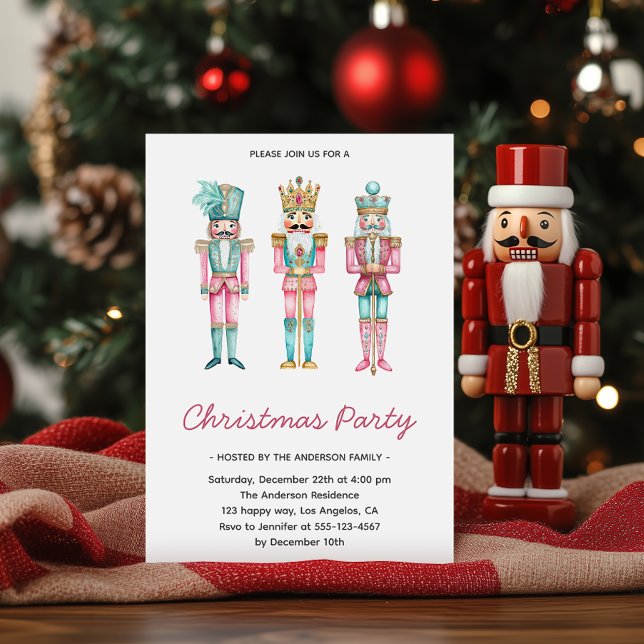 Elegant Nutcracker-julen Party Inbjudningar (Skapare uppladdad)