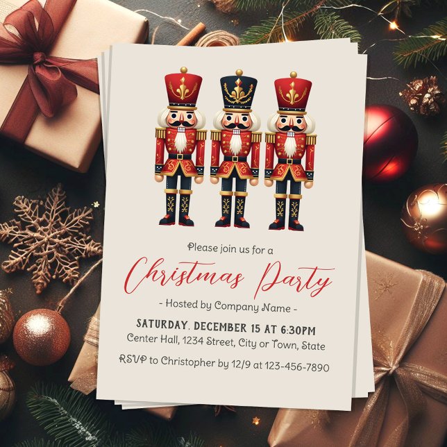 Elegant Nutcracker-Julfesten Jul Inbjudningar (Skapare uppladdad)