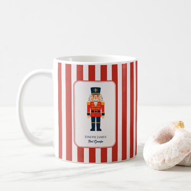 Elegant Nutcracker on The Red Stripes Kaffemugg (Med munk)
