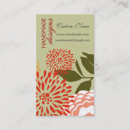 Elegant ny blommigt för blommasommarvår visitkort