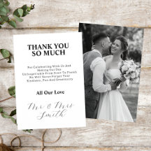 Elegant Ny gifta Black and White Bröllop Photo