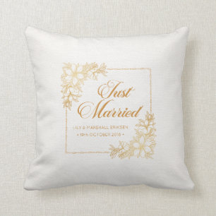 Elegant Ny gifta Bröllop Dekorativ kudde