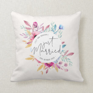 Elegant Ny gifta Bröllop Dekorativ kudde