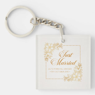 Elegant Ny gifta Bröllop  Nyckelkedja