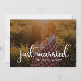 Elegant Ny gifta Photo Bröllop meddelande