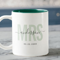 Elegant ny MRS anpassat namn bröllopsdatum Sälggrö