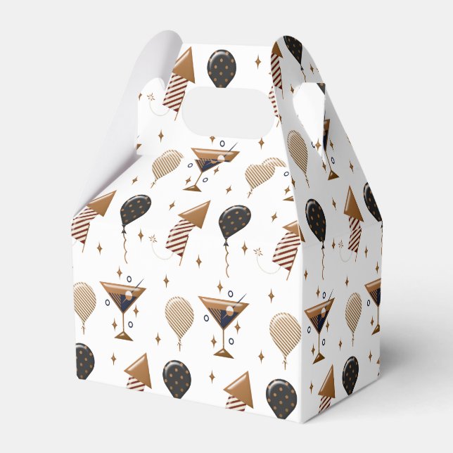 Elegant Nya året Firande Party Mönster Presentaskar (Framsidan Sidan)