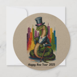 Elegant Nyår 2025-kort för affärsprofessionell anv Julkort