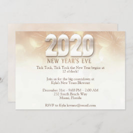 Elegant Nyårsafton Party Inbjudningar