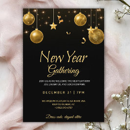 Elegant nyårsfirande partyinbjudan inbjudningar