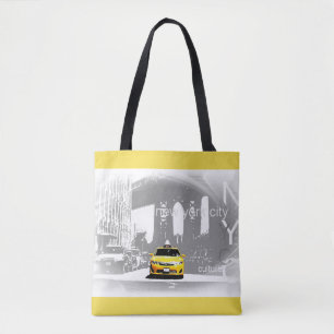 Elegant Nyc New York Brooklyn Bridge Gul Taxi Tygkasse