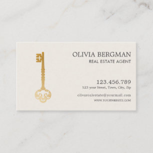 Elegant Nyckel Professionellen Guld Real Gods Visitkort