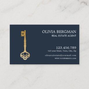Elegant Nyckel Professionellen Guld Real Gods Visitkort