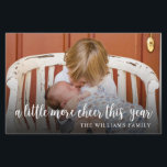 Elegant Nyfödd bebis-fotokort för Helgdag<br><div class="desc">nyheten att du har lagt till lite mer glädje i år med det här eleganten. Anpassa med 1 foto på framsidan och 3 foton på baksidan tillsammans med all information om baby födelsestat. Besök min julkortssamling för att visa alla alternativ för helgdag.</div>