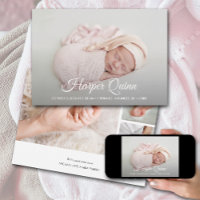Elegant Nyfött foto Collage Birth