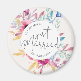 Elegant Nygift Bröllop | Kylskåpsmagnet