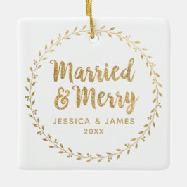 Elegant Nygift jul Gift och Merry Julgransprydnad Keramik