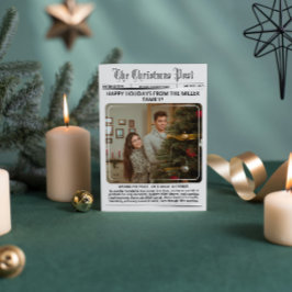 Elegant nyhetsbrev Modern fotokollage jul Julkort