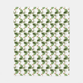 Elegant Oak Löv och Acorn Fleece Blanket