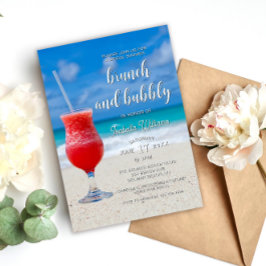 Elegant Ocean Beach Sommar Möhippa Inbjudningar