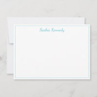Elegant Ocean Blue Dancing Script Gräns