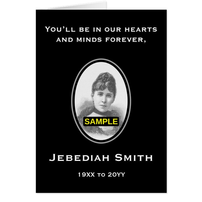 Elegant och anpassat funktionskort, foto OBS kort (Framsidan)