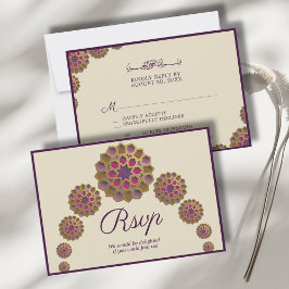 Elegant och Blommigt Geometric Mönster Islamic Brö OSA Kort