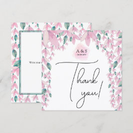 Elegant och charmig Wisteria blomster Tack Kort