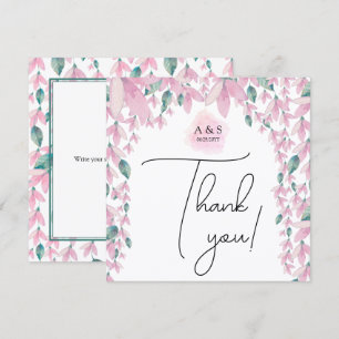 Elegant och charmig Wisteria blomster Tack Kort