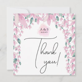 Elegant och charmig Wisteria blomster Tack Kort