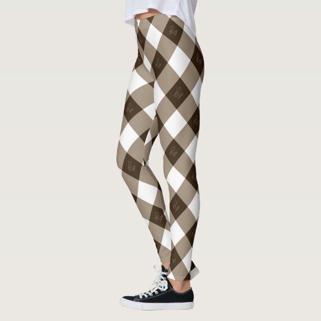 Elegant och Chic Mönster design Leggings (Vänster)