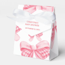 Elegant och Chic Rosa Bow Girl Baby Shower