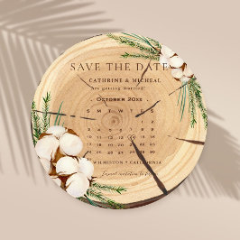 Elegant och Chic Rustic Bröllop Wooden sparar datu Inbjudningar