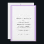 Elegant- och Chic-skript Lavender Bröllop Inbjudningar<br><div class="desc">Vi presenterar vår skickliga inbjudan till Lavender Wedding Suite,  där tidlös elegans möter contemporaryns charm.</div>