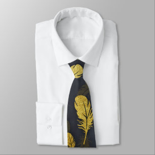 Elegant och Chic, svart och Guld, Mönster Slips
