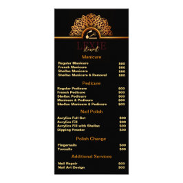 Elegant och Classy Nagel Tech Reklamkort