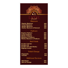 Elegant och Classy Nagel Tech Reklamkort