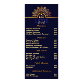 Elegant och Classy Nagel Tech Reklamkort