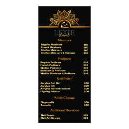 Elegant och Classy Nagel Tech Reklamkort