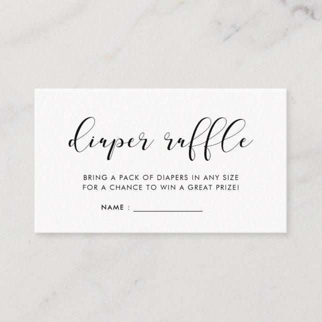 Elegant och enkel babyduschpenna tilläggskort (Framsida)