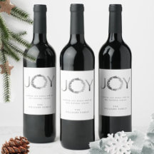 Elegant och enkel "GLÄDJE" Silverfolie Holiday Win