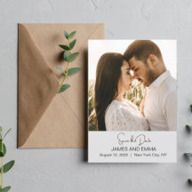 Elegant och enkelt Modern Weeding Card