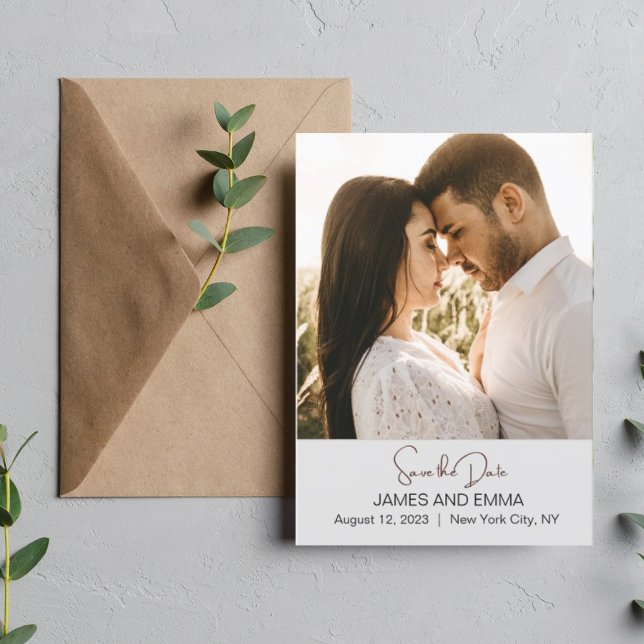 Elegant och enkelt Modern Weeding Card Tack Kort (Skapare uppladdad)