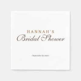 Elegant och estetisk Golden & Silver Möhippa Pappersservett