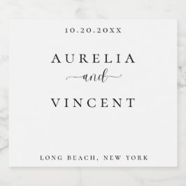 Elegant och etikett för Bröllop Vin