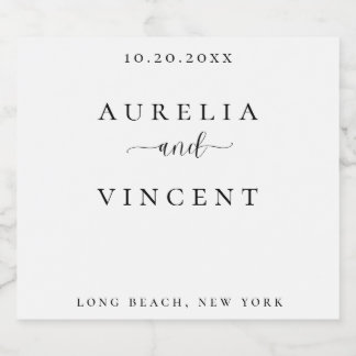 Elegant och etikett för Bröllop Vin