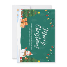 Elegant och festlig julhälsningskort