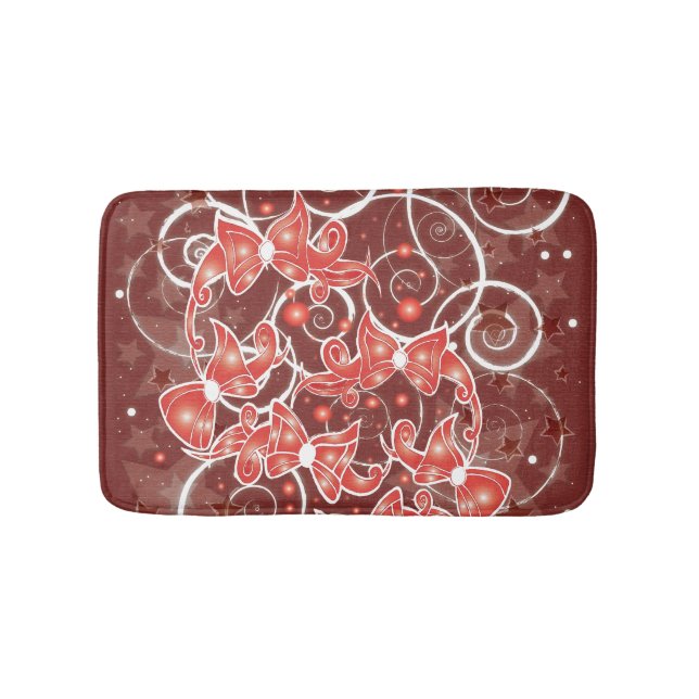 Elegant och gryning - julbalkar och -stjärnor badrumsmatta (Framsidan)