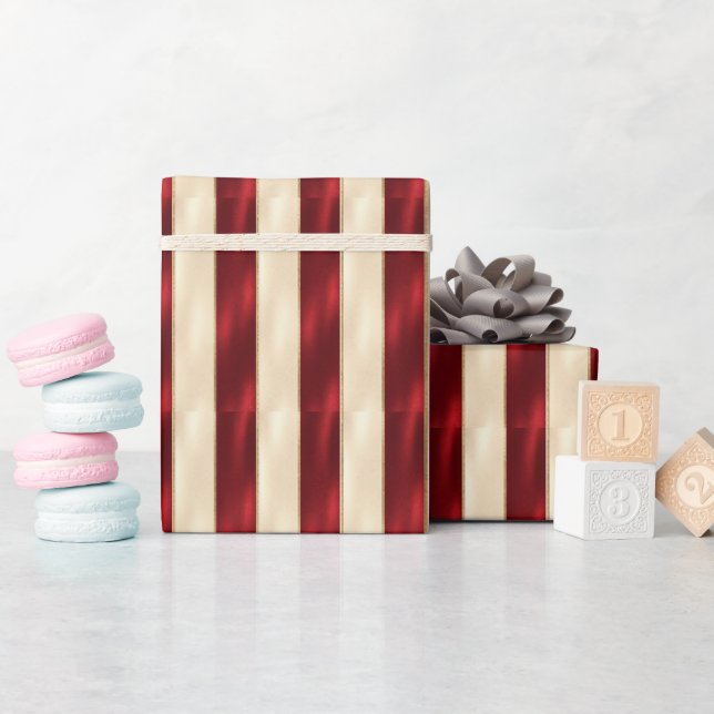 Elegant och guldrandig presentpapper (Baby Shower)