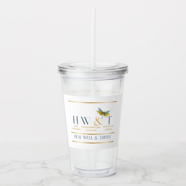 Elegant och inspirerande HWT-guldkollektion Take Away Mugg (Framsida)